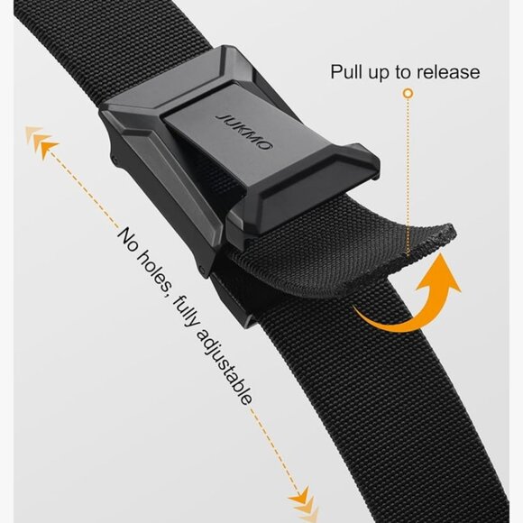 JUKMO STRETCH TACTICAL BELT /MEN-MILITARY WORK RIGGER HIKING 1.5'' ELASTIC NYLON - Picture 2 of 13